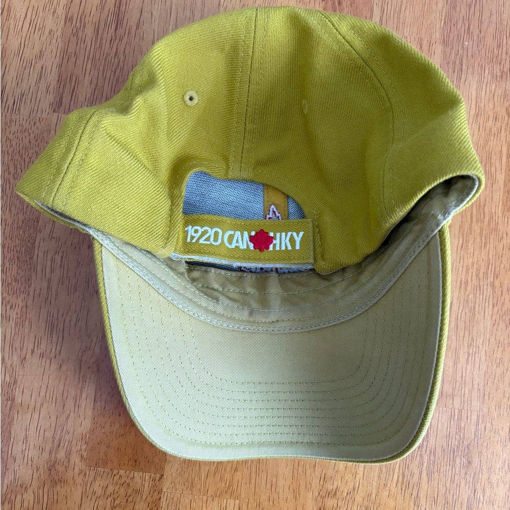 Yellow Nike Canada Hockey Maple Leaf Dad Hat - Picture 4 of 5